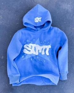 Sudadera con capucha para hombre con estampado de Terry francés de calidad superior, Jersey OEM sin cuerdas, sudadera con capucha con estampado de soplo de lavado ácido para hombres y mujeres - Product Image 5