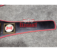 Ceinture de championnat de boxe avec logo personnalisé, plaques métalliques et sangle en cuir, durable, professionnelle, taille adulte unisexe