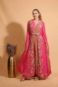 Modest Style Breathable Hand Beaded Islamic Fancy Kaftan Dress Anti-Static ODM Supply for Wedding Parties Embroidered Technique - Product Image 2