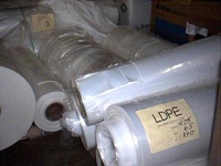 Débris de film plastique recyclé de qualité moulage LDPE