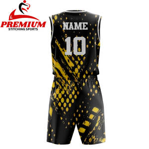 ชุดบาสเก็ตบอลคุณภาพสูงแบบใหม่ ผลิตจากผ้าโพลีเอสเตอร์ แห้งเร็ว สามารถปรับแต่งสีได้ - Product Image 4