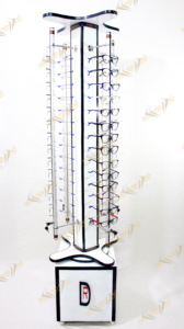 Présentoir de lunettes en métal de magasin d'optique de vente en gros moderne Présentoir de lunettes rotatif au sol - Product Image 2