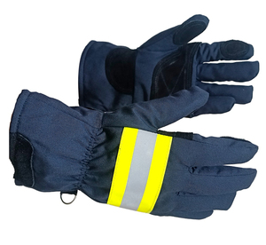 Nouvel arrivage de gants de travail pour la protection des mains Gants de pompier en cuir meilleure fabrication Service OEM Gants de pompier tendance - Product Image 2