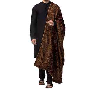 Châle d'hiver en laine pour homme, uni, doux, chaud, respirant, traditionnel, 300g, personnalisable - Product Image 5