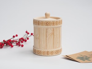 Boîte de stockage alimentaire en métal imprimé personnalisé Boîte de stockage de qualité supérieure avec couvercle en bois pour la maison et l'hôtel - Product Image 4