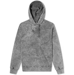 เสื้อฮู้ดผ้าซักกรดสำหรับผู้ชายผ้าคอตตอน100% มีสีต่างกันมีโลโก้ตามสั่ง - Product Image 1