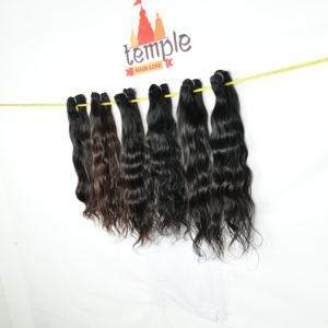 เครื่องทอผมผู้หญิงแบบตรงสีดำธรรมชาติทำจากผมชาวอินเดีย - Product Image 1