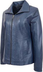 2025 nouveau printemps automne femmes femmes en cuir véritable veste classique Zip Box Style cuir véritable du pakistan - Product Image 2