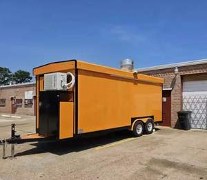 Mobile Food Vending Catering Trailer for Sale Customized Fully Equipped Towable Food Trailer Fiberglass Snack Food Chips - Product Image 2