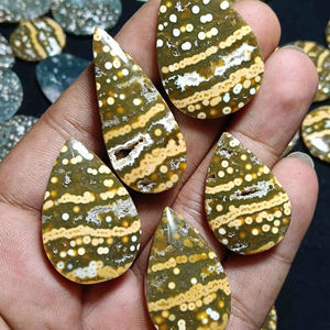 Alta calidad Natural multicolor océano jaspe suelto ovalado cabujón piedras preciosas venta al por mayor lote mezcla forma para la fabricación de joyas de piedras preciosas, - Product Image 1