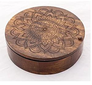 กล่องไม้ใส่เครื่องเทศพริกไทยทรงกลมสินค้าแฮนด์เมดมีความต้องการสูงสุดกำหนดขนาดเองได้ - Product Image 6