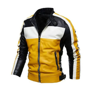 Venta al por mayor chaqueta de invierno de piel de vaca de los hombres de la mejor venta de alta calidad de longitud larga XL tamaño no tejido Método de tejido - Product Image 1