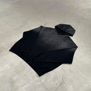 Sweat-shirts unisexes surdimensionnés en molleton 100 % coton délavé à l'acide, impression numérique, logo personnalisé, collection hiver 2026 de haute qualité - Product Image 3