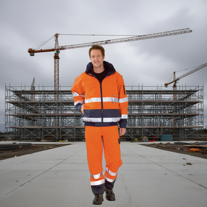 Chaqueta de Alta Visibilidad PLANAM, Talla L, Naranja/Azul Marino, Equipo de Seguridad y Supervivencia - Product Image 3