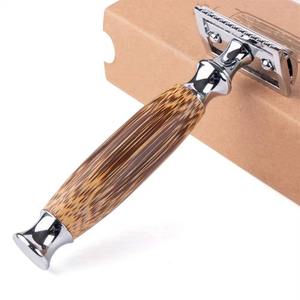 Rasoir de sécurité avec manche en bois, outil de rasage à double tranchant en acier inoxydable, rasoir professionnel pour un rasage en douceur HERMANN - Product Image 4