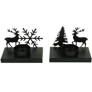 Père Noël renne traîneau photophore bougeoir support cadeau de noël bougies thé lumière titulaire noël fête de mariage décor à la maison - Product Image 4