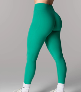 Collants de sport personnalisés fabriqués au Bangladesh, respirants, nylon, spandex, scrunch caché, gym, fitness, leggings pour femmes - Product Image 5