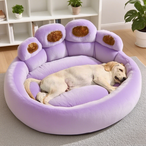 Hundebett für alle Jahreszeiten, Pfoten-Plüsch, warmes Katzenbett, bequem für kleine und große Hunde, Bett-Design, Hundeprodukte - Product Image 2