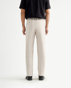 Pantalones medios rectos informales de negocios formales de poliéster/algodón tejido ligero para hombre, tamaño personalizado, rutina Vietnam, antibolitas - Product Image 2