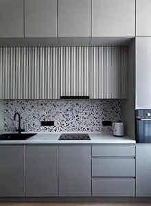 Vietnam Factory-Wholesale White Shaker Armoires de cuisine prêtes à assembler pour appartements Prix départ usine compétitif - Product Image 3