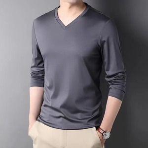 Autumn Winter <b>t</b> <b>Shirt</b> Men <b>Low</b> Price Long Sleeve Male <b>T</b>-<b>shirts</b> Slims O-<b>Neck</b> Solid Clothing <b>T</b>-<b>shirt</b> Street Casual Cotton Pullover - Product Image 4