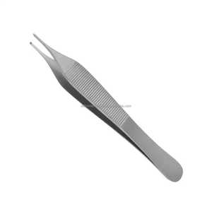 Pinzas Adson de 4.75 Pulgadas con Múltiples Dientes, Instrumento Quirúrgico de Acero Inoxidable, Certificado CE, Proveedor de Fábrica OEM ODM - Product Image 4