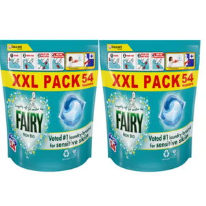Fairy Non Bio pods ผิวบอบบาง (ล้าง108, 54x2) - Product Image 1