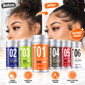 Cire coiffante professionnelle en stick 75g – Fixation forte, définition des contours, contrôle des frisottis, coiffage lisse pour salons de beauté et vente en gros - Product Image 1
