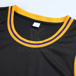 Maillots de basket-ball personnalisés 100% polyester pour hommes de haute qualité respirant et options de taille plus pour les équipes - Product Image 3