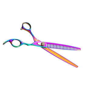 Ciseaux de toilettage pour animaux de compagnie de luxe OEM personnalisés de haute qualité, ciseaux à effiler de 8 pouces en acier inoxydable, qualité professionnelle - Product Image 4