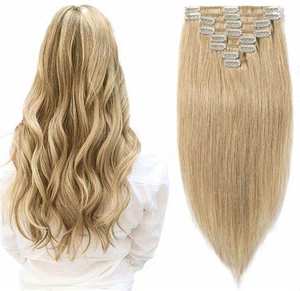 Extensions de Cheveux Humains Remy Russe Vietnamien Haute Qualité Personnalisable Clip-In Style Droit Teint Double Trame Machine - Product Image 5