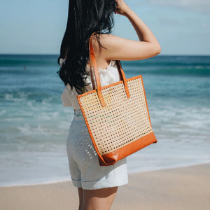 Wholesale <b>Straw</b> Fiber <b>Handbag</b> From Vietnam Fashion Bag for Woman Custom Logo - Product Image 1