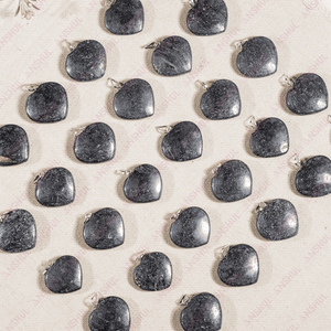 Wedding and Party Wear Best Quality Beautiful Design Crystal Gemstone Hematite <b>Heart</b> Shape Pendants at Bulk Purchase - Product Image 6