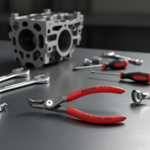 คีมตัดวงแหวนนิปเป็กซ์ รุ่นพรีซิชั่น สีเทาเคลือบอะโนไดซ์ สำหรับวงแหวนภายในในรูเจาะ - Product Image 3