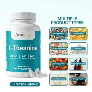 Cápsulas de L-Teanina OEM 240 Unidades, Certificadas por GMP, Probadas en Laboratorio para Garantizar la Calidad, para Mejorar la Concentración Mental y la Calma - Product Image 2
