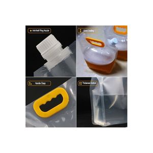 Borsa per bevande in plastica resistente da 1 litro borsa per il ghiaccio Non tossica per bevande fredde