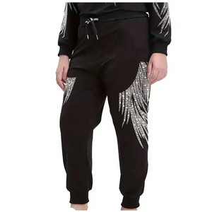 Conjuntos Deportivos de Moda con Pedrería para Mujer, Venta al por Mayor, Nuevo Diseño, Conjunto de Jogger, Ropa de Calle Informal, Conjunto de Dos Piezas - Product Image 5