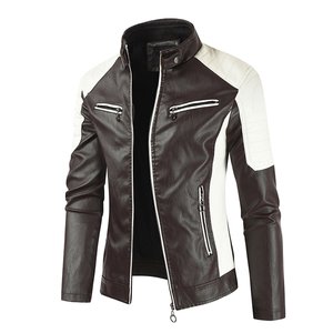Veste en cuir véritable pour hommes Manteau de motard d'hiver chaud et élégant Fournisseur de logo personnalisé - Product Image 5