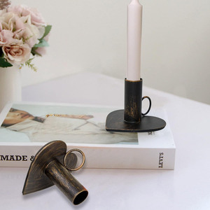 Candelabros de Metal de pilar de color negro decorativos para el hogar nórdico de nuevo diseño hecho a mano indio personalizado en forma y Color - Product Image 4