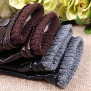 High Quality Custom Design Winter <b>Warm</b> Full-Finger Leather <b>Gloves</b> for Adults Touch Screen Compatible Fashion Accessory - Product Image 5