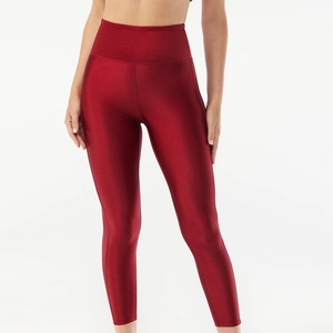 Hot New femmes taille haute Gym Leggings haute qualité respirant Fitness Yoga vêtements décontracté entraînement poches tricoté tissu - Product Image 5