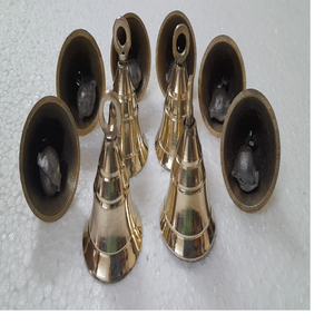 Mini cloches en laiton sur mesure de 1.5 pouces pour la décoration intérieure et les temples Impression offset Gravure Mini cloches en laiton - Product Image 4