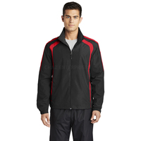 Pull-over de sport décontracté coupe-vent en nylon Veste coupe-vent de couleur unie Sweat à capuche imperméable avec cordon de serrage Demi-fermeture éclair