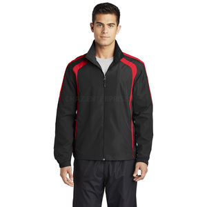 Casual Packable Sports Pullover cortavientos chaqueta de nailon Color sólido chaqueta cortavientos Cordón Impermeable Sudadera con capucha Media cremallera - Product Image 6