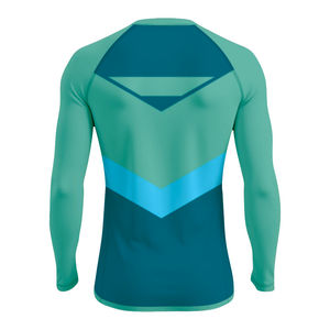 Protège-éruption unisexe noir à manches longues pour les sports nautiques et le fitness, tissu polyester/spandex à séchage rapide 220g - Product Image 2