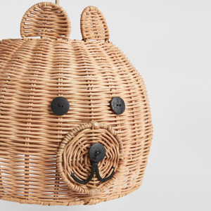 โคมไฟแขวนรูปหมีหวายธรรมชาติสำหรับห้องเด็กน่ารัก โคมไฟเพดานสำหรับเด็ก - Product Image 3