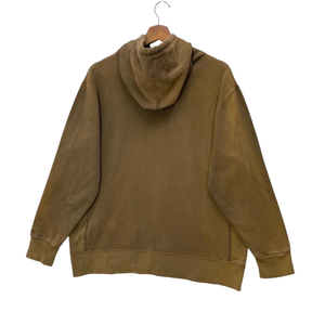 เสื้อมีฮู้ดสีน้ำตาลซีดซีดซีดโอเวอร์ไซส์ผ้าฝ้ายเสื้อสวมหัวแนวสตรีทมีฮู้ดเสื้อกันหนาวมีฮู้ดสำหรับทุกเพศโลโก้ที่กำหนดเองผู้ผลิตโรงงาน - Product Image 4