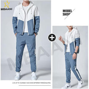 Ensemble de survêtement rétro pour homme, veste de survêtement, pantalon de survêtement, athlétique, hip-hop, coupe-vent, survêtement - Product Image 3