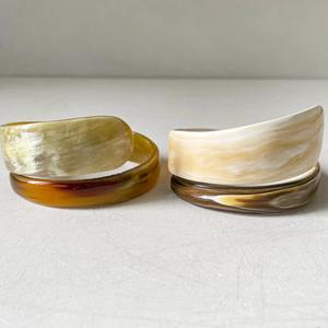 Brazaletes de Cuerno de Búfalo Natural, Joyería Artesanal de Cuerno de Búfalo - Product Image 2