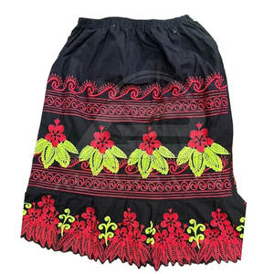 2025 Customized High Quality Embroidery <b>Skirts</b> for Women Breathable Cotton <b>Elastic</b> <b>Waist</b> Embroidery <b>Skirts</b> - Product Image 3